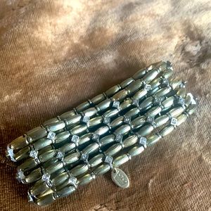 2 bracelet bundle with rhinestones